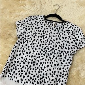 H&M cheetah blouse